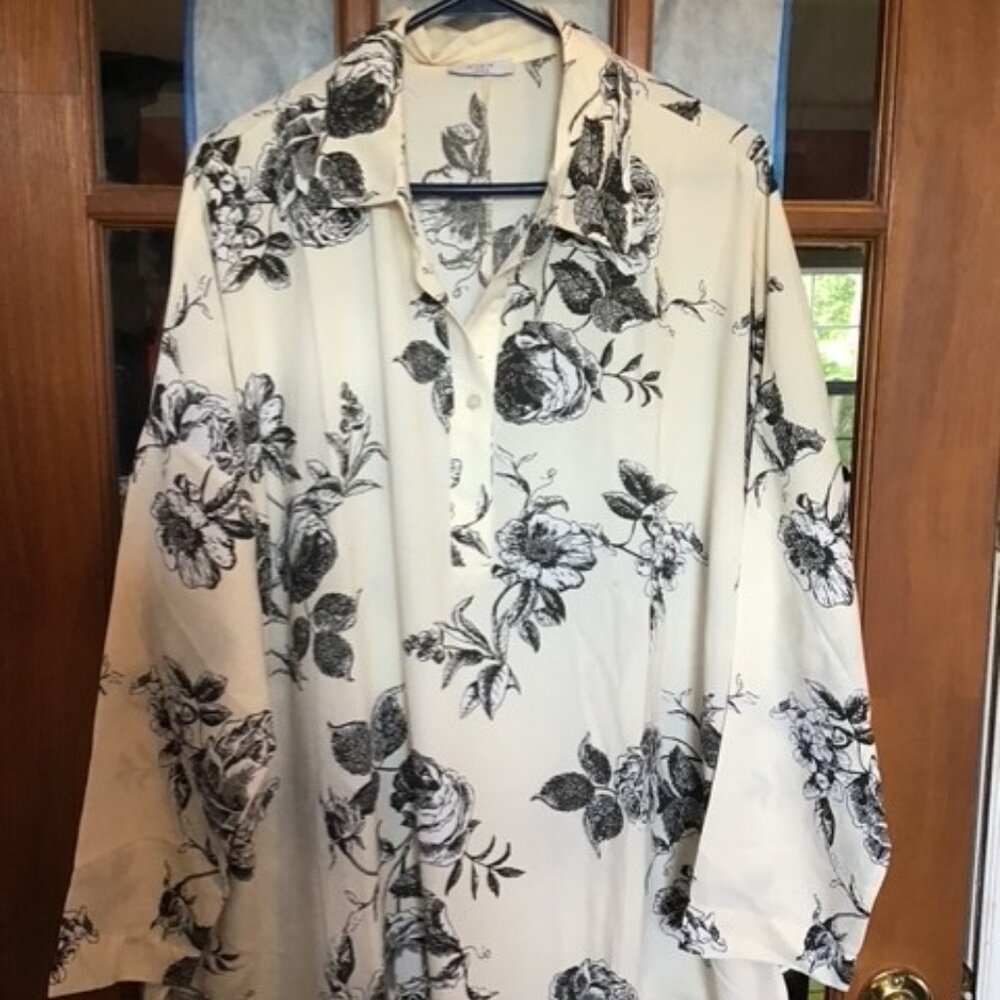 Printed High Low Shirt XL (16)